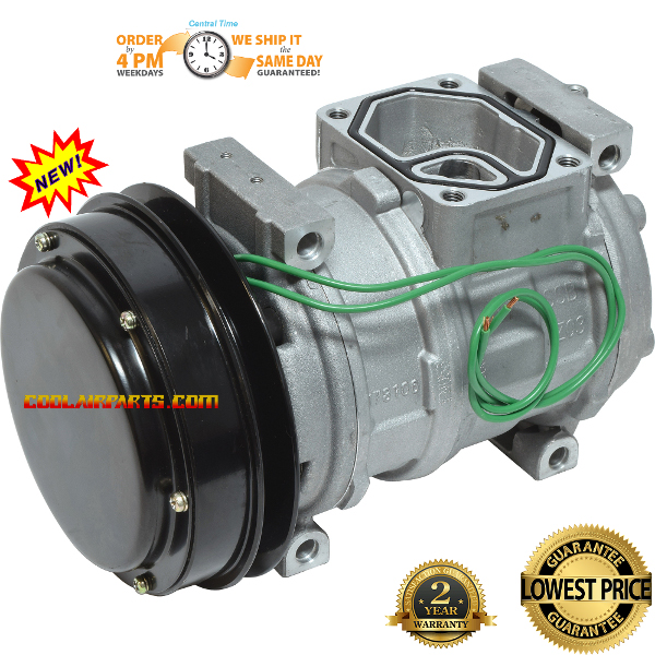 A/C Compressor John Deere 10PA17C 1GR 24v AT163728 TY6783 5834 447100-4198 AT163728 42511-09684-4 471-0446